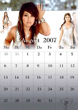 Monrose-Kalenderblatt August 2007 mit Bahar